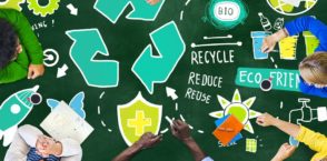 Recycling helps protect the environment
